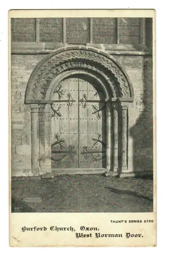 AK Burdord Church Oxon , West Norman Door, 11420