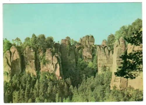 AK Sächisische Schweiz, Bastei Felsformation, 10995