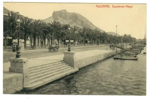 AK Alicante - Escalinata Regia - Strandpromenade - 10428
