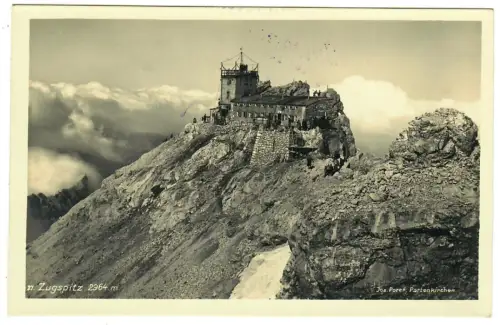 AK Zugspitze Münchner Haus und Wetterstation, Josef Porer, 10711