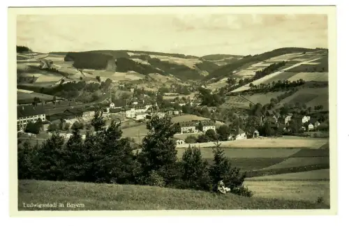 AK Ludwigsstadt, Bayern, Panorama, 10021