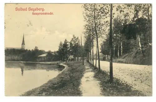 AK Segeberg, Solbad Seepromenade, 1909, 10885