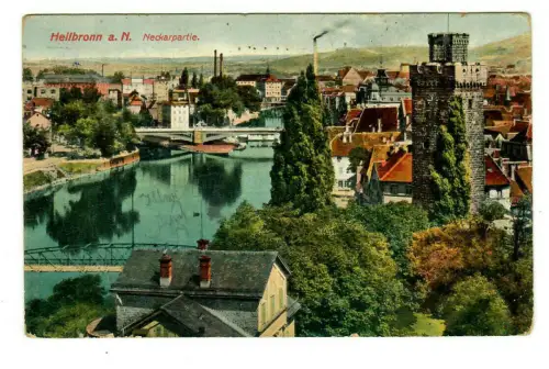 AK Heilbronn a. N. - Neckarpartie - 1918 ,10100