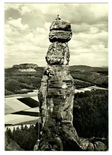 AK Sächisische Schweiz, Barbarine Felsformation Elbsandsteingebirge, 10996