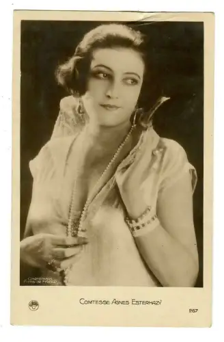 AK Agnes Esterhazy, Comtesse, Schauspielerin, Portrait, 20039
