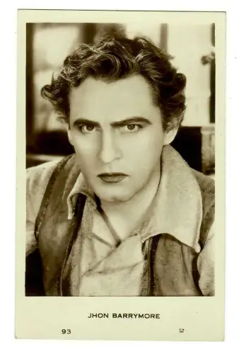 AK John Barrymore, Schauspieler, Porträt, Starpostkarte, Fehldruck Jhon, 20036
