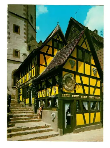 AK Michelstadt, Fachwerkhaus mit Geschäft Odenwälder Kunsttöpfereien, 10172