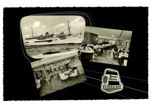AK MS Nordland, Deutsche Schiffspost TRAVEMÜNDE-KOPENHAGEN-HÄLSINGBORG, 10764