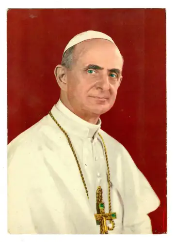 AK Papst  Paulus VI., Porträt, 11963