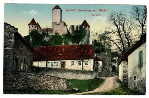AK Hornberg,  Schloß mit Burghof,  10326