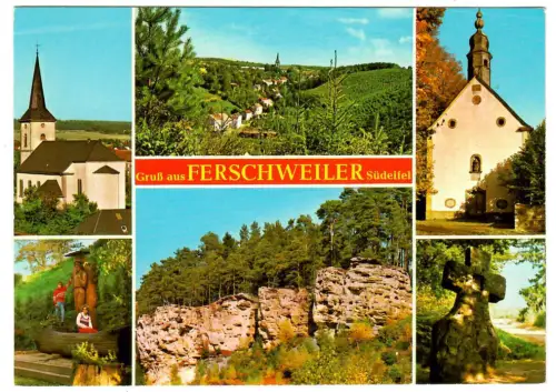 AK Ferschweiler, Paffkirche St. Luzia , 10494