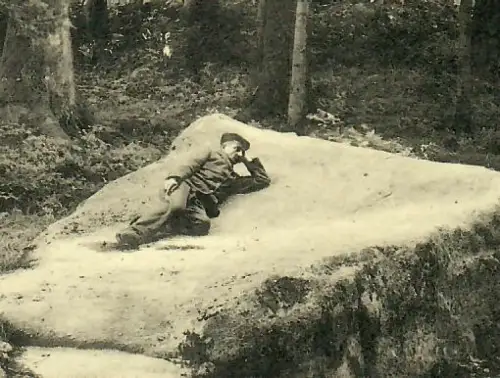 AK Gérardmer Frankreich, Soldat auf dem Stein Karls des Großen, 11968