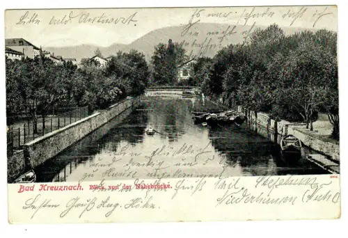 AK Bad Kreuznach, Blick von der Nahebrücke, 11320