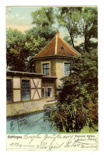 AK Göttingen, Bismarkhäuschen, heliocolor Ottmar Zieher, 11938