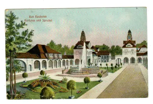 AK Bad Nauheim, Kurhaus und Sprudel, 11931
