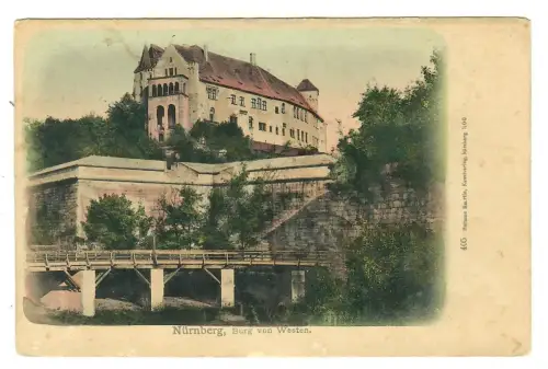 AK Nürnberg, Burg von Westen, 11933