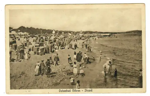 AK Göhren, Insel Rügen, Partie am Strand, 11457