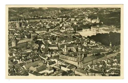 AK Würzburg, Panorama, Fliegeraufnahme, 11382