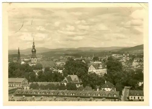 AK Offenburg, Panorama mit Kirche, 10378