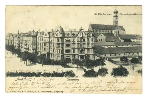 AK Augsburg, Kaiserplatz, 11946
