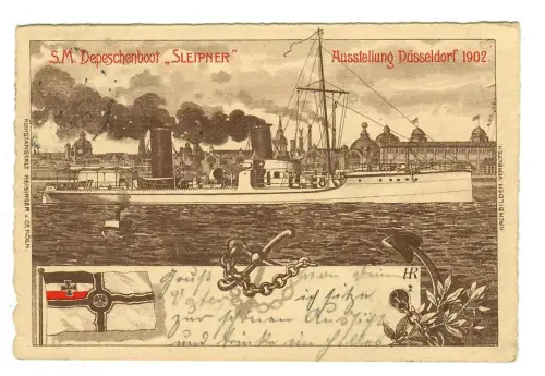 AK Düsseldorf, Gewerbe- und Industrie Ausstellung 1902, Sonderstempel, 11940