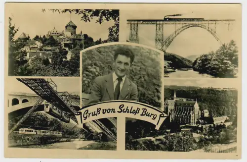 AK Solingen, Schloß Burg, Seilbahn, 11143