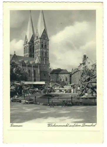 AK Bremen, Wochenmarkt Domshof, 11272