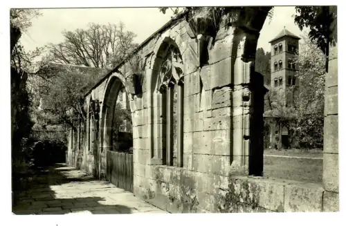 AK Hirsau, Kreuzgang im Kloster mit Eulenturm , 10642