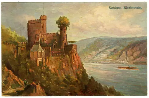 AK Trechtingshausen, Schloß Rheinstein, 11054
