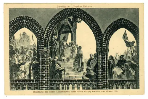 AK Lübeck, Einsetzung des ersten Rates durch Herzog Heinrich den Löwen, 11234