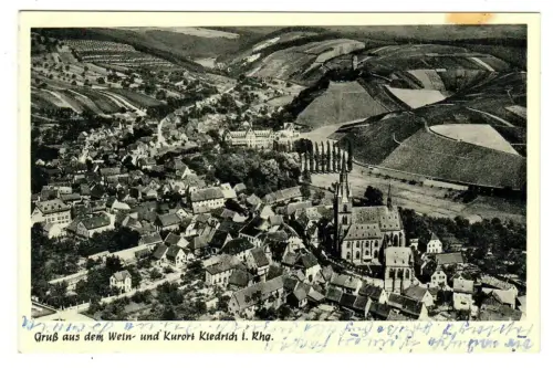 AK Kiedrich im Rheingau, Panorama, 10630