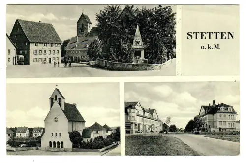 AK Stetten am kalten Markt, Kirche, Gasthaus, 10673