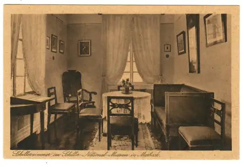AK Marbach, Schillerstube im Schiller National Museum, 10833