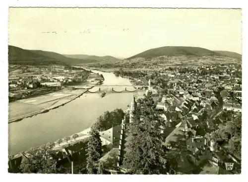 AK Miltenberg, Blick vom Bergfried ins obere Maintal,10192