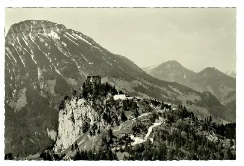 AK Pfronten, Allgäu, Burghotel und Burgruine Falkenstein,  10345