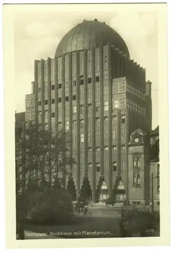 AK Hannover, Hochhaus mit Planetarium, 11310