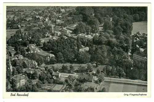 AK Bad Nenndorf, Panorama, Fliegeraufnahme, 11301