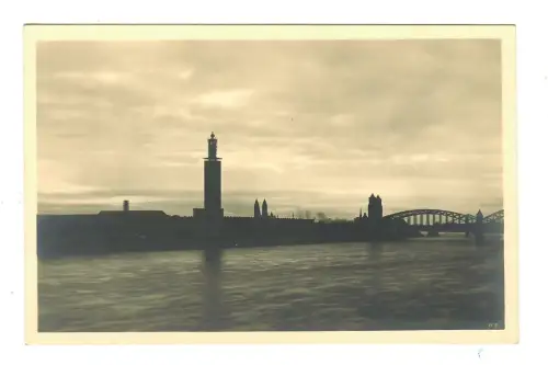 AK Köln, Messegelände mit Hohenzollernbrücke, 11601