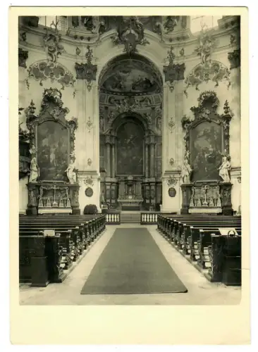 AK Ettal Benediktinerabtei - Altäre mit Holzplastiken - 10380