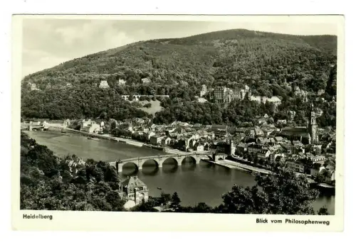 AK Heidelberg, Blick vom Philosophenweg, 10199
