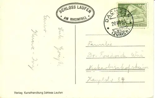 AK Rheinfall mit Schloß Laufen, 10686