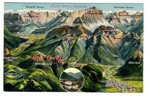 AK Kloster Ettal und Umgebung, 10710
