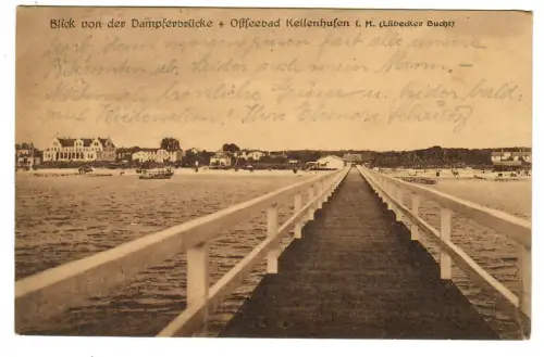 AK Kellenhusen, Blick von der Dampferbrücke, 10889