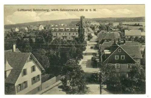 AK Luftkurort Schömberg - Schwarzwald, 1922, 10076
