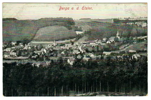 AK Berga a. d. Elster, Panorama, 11140