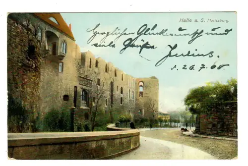 AK Halle, Rartie von der Moritzburg, 11467
