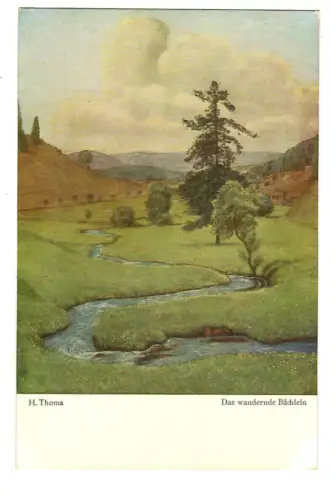 Künstler AK Hans Thoma: Das wandernde Bächlein, Bruckmann - 30410