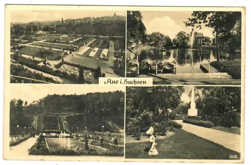 AK Aue in Sachsen, Stadtpark, 10697