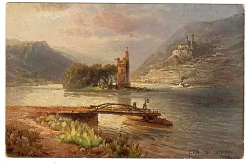 AK Bingen am Rhein, Der Mäuseturm, 11056