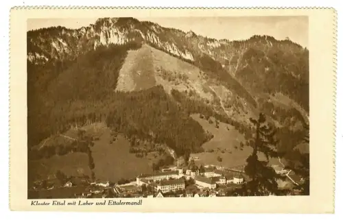 AK Kloster Ettal mit Laber und Ettalermandl, 10707
